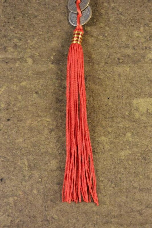 Colgante Feng Shui 3 monedas chinas - Nudo infinito 5