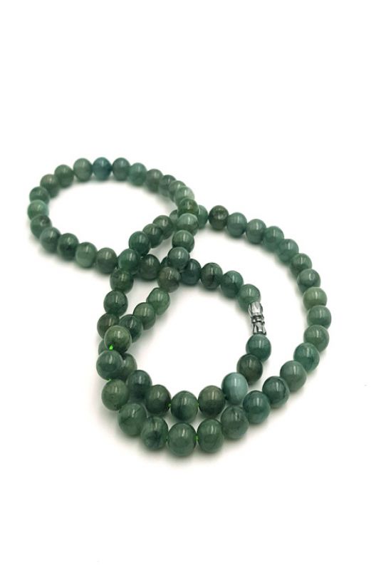Collar de Jade - Perlas de Jade - 70-72 Perlas verdes 4
