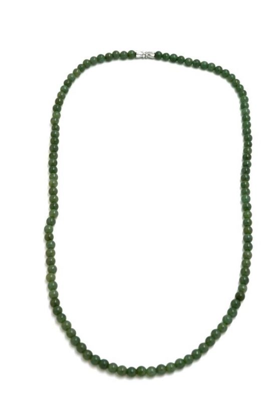 Collier en perles de Jade véritable Catégorie A - 110 Perles - 5mm 1