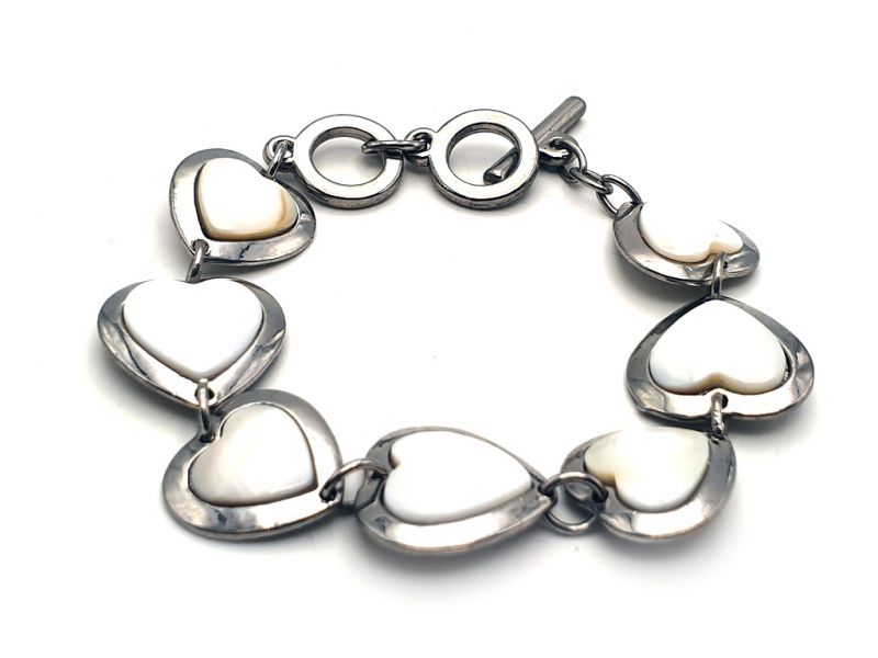 Corazón Pulsera Blanco 2