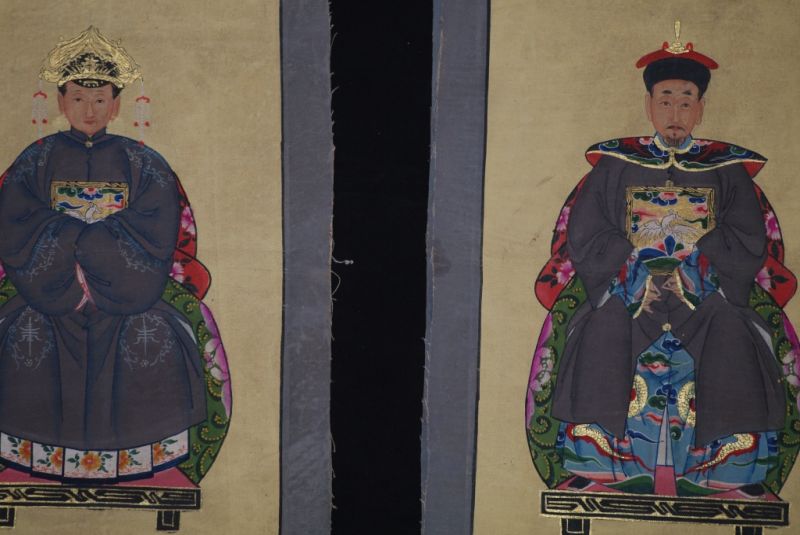Kleine Ahnenportraits auf Leinwand 2