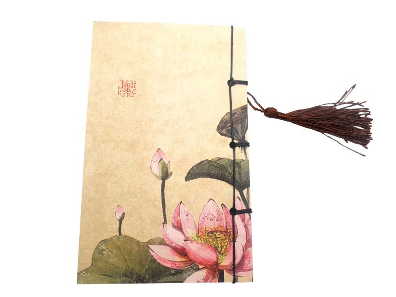 Cuaderno de caligrafía - Papel de arroz - flor de loto 4