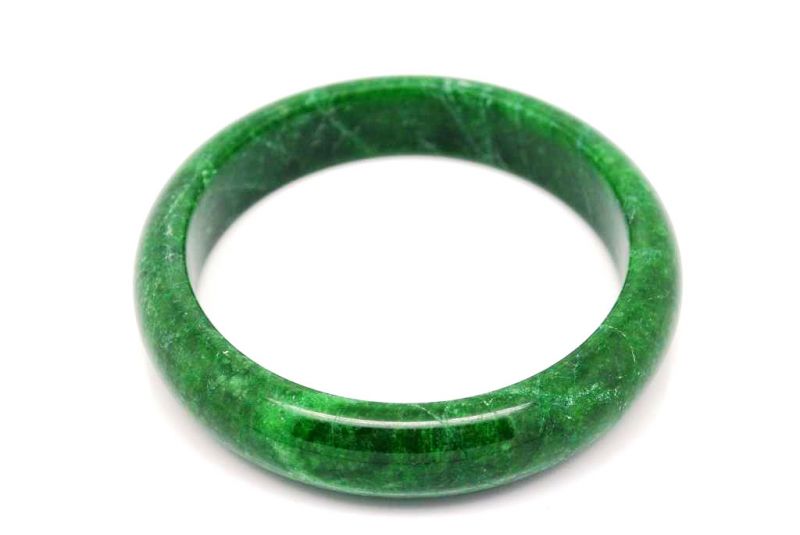 Dark green Jade bangles Type A 5 8cm 1
