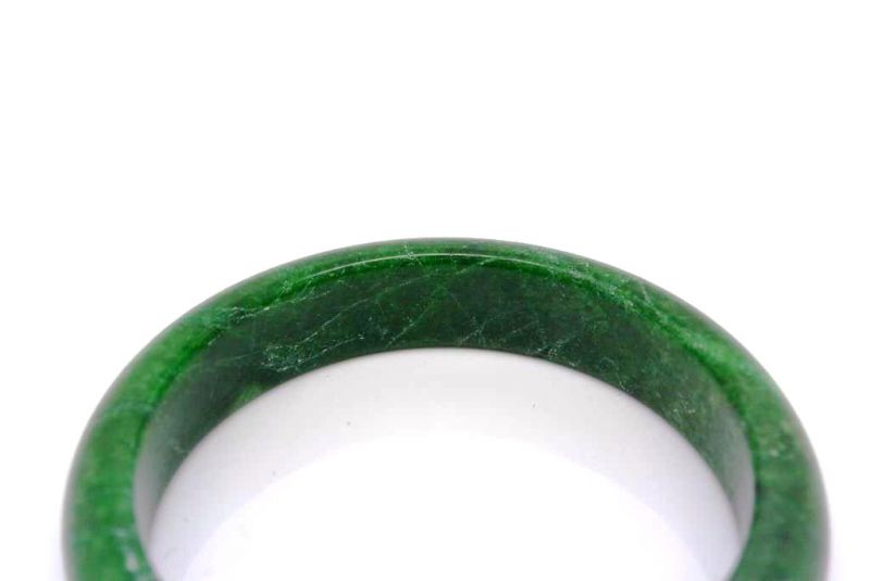 Dark green Jade bangles Type A 5 8cm 4