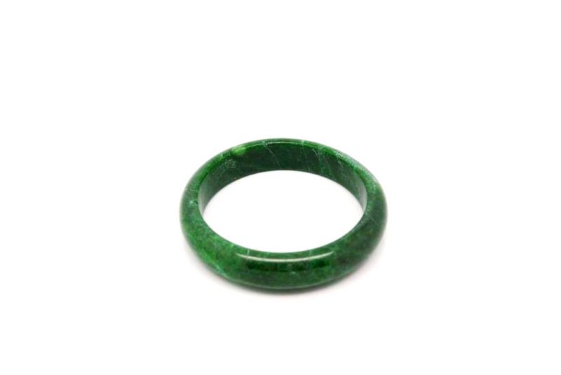 Dark green Jade bangles Type A 5 8cm 5