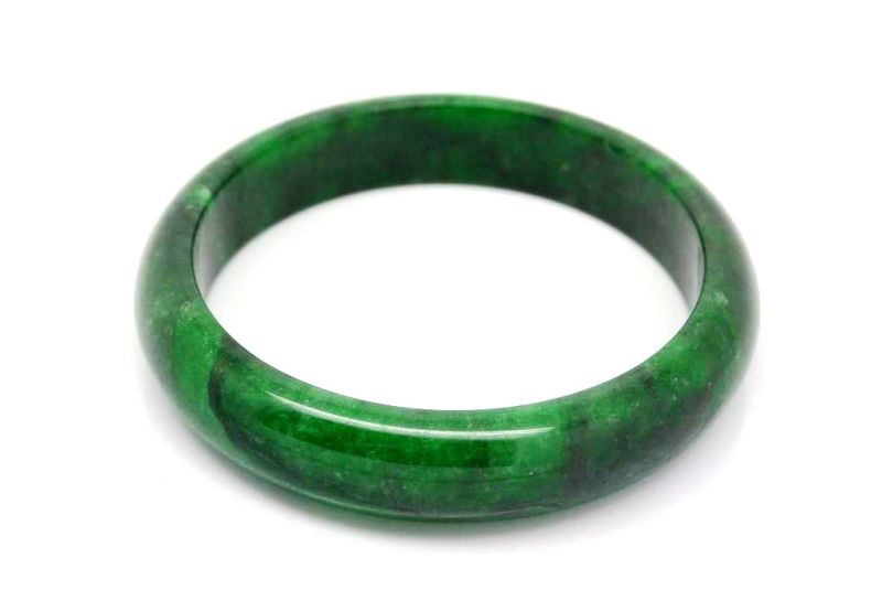 Dark green Jade bangles Type A 6 1cm 1