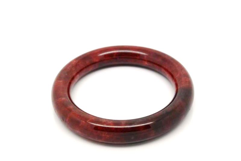 Dark Red Jade Bracelet 1