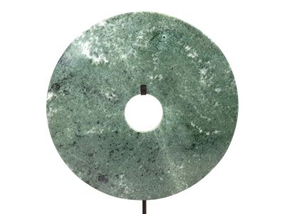 Disque Bi en Jade des montages - Pierre du Mont Lushan - Vert