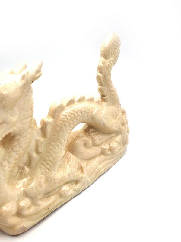 Dragón de porcelana - Gran dragón blanco 3