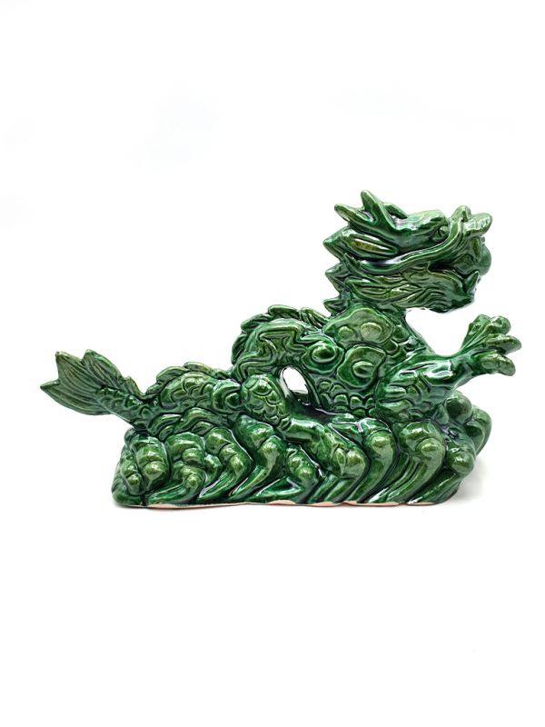 Dragon en porcelaine - Dragon vert 3