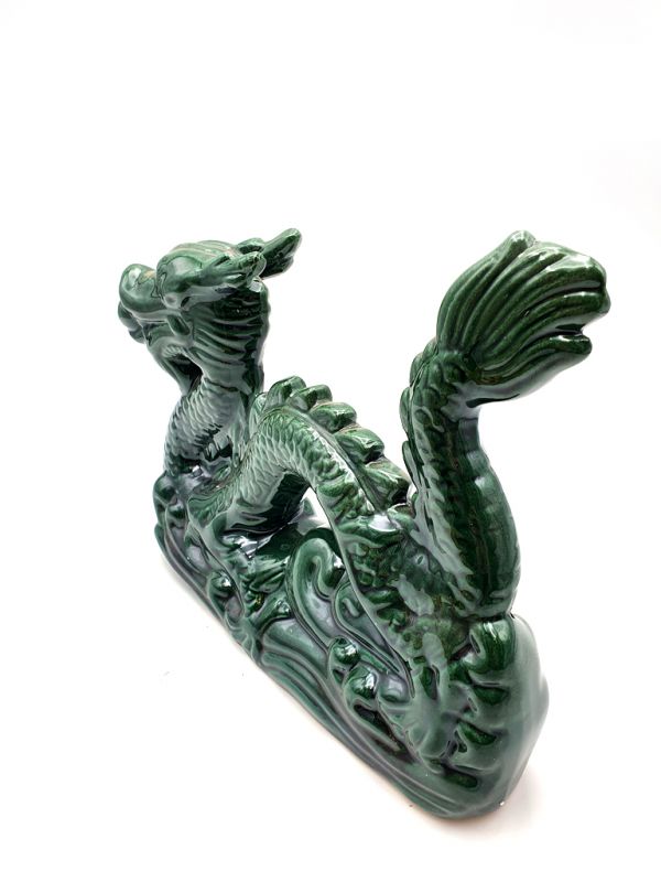 Dragon en porcelaine - Grand dragon vert 3