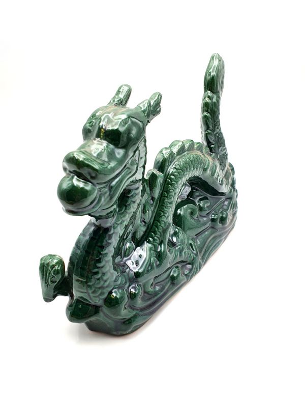 Dragon in porcelain - Big green dragon 1