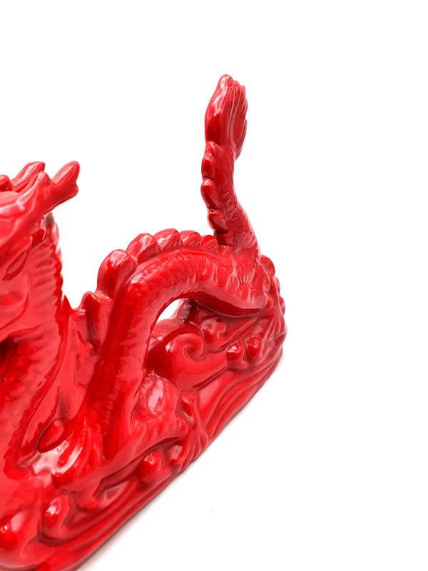 Dragon in porcelain - Large red Dragon 2