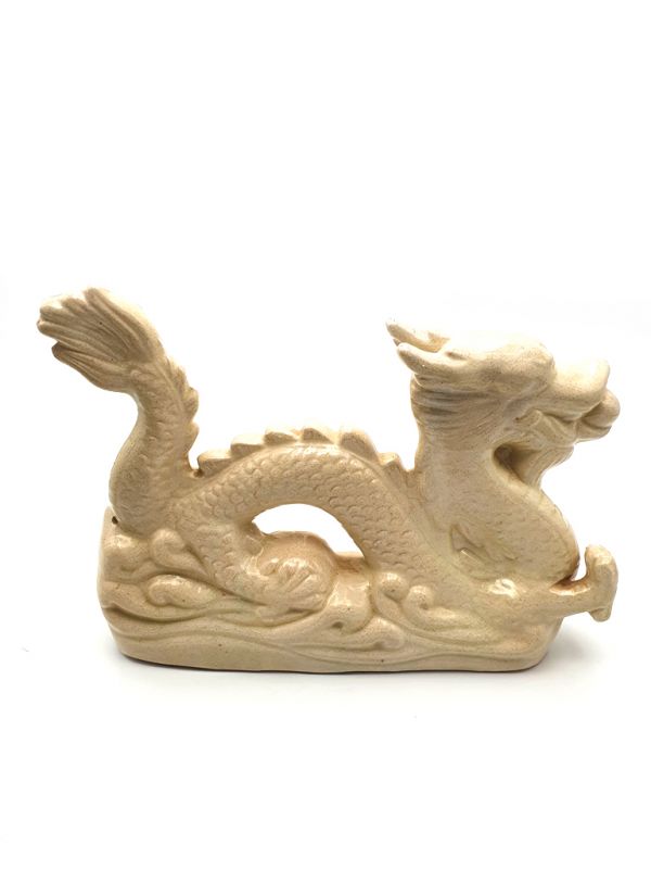 Dragon in porcelain - Large white Dragon 4