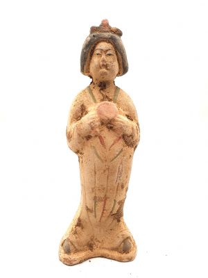 Dynastie chinoise Tang - Terre cuite - Statue Fat Lady