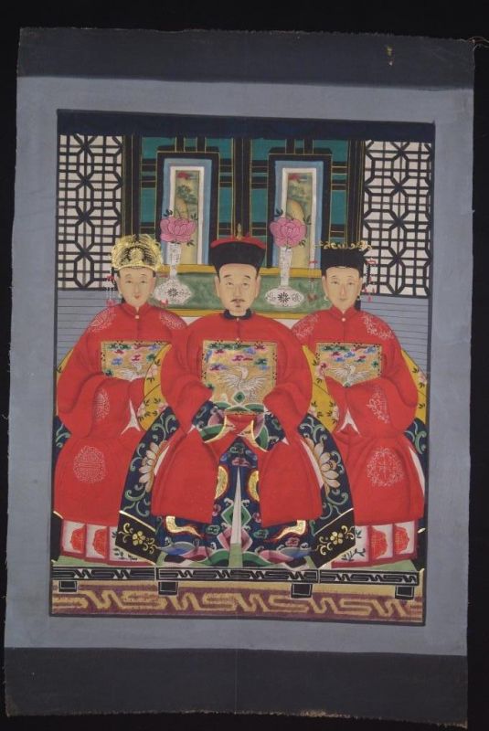 Emperadores Ancestros Dinastía Qing 3 Personas 1