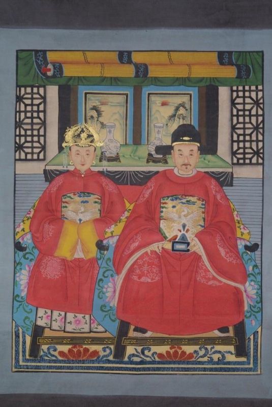 Emperadores Ancestros Dinastía Qing 2 Personas 1