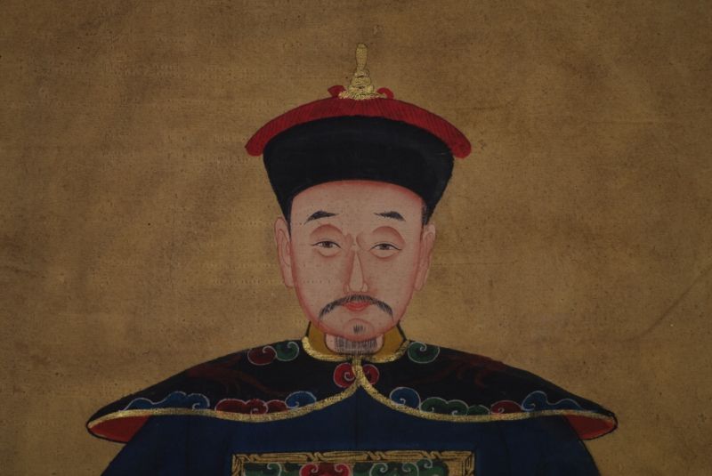 Emperadores Chinos Pintura China Azul Marino 3