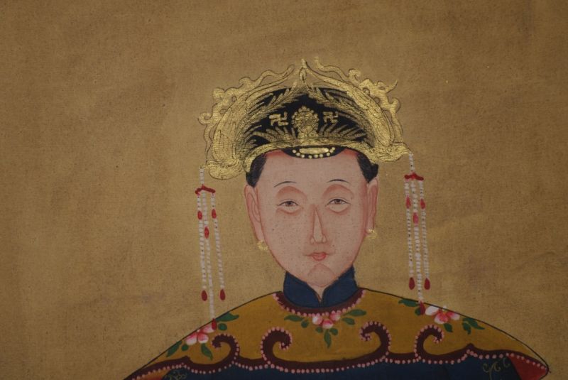 Emperadores Chinos Pintura China Azul Marino 4