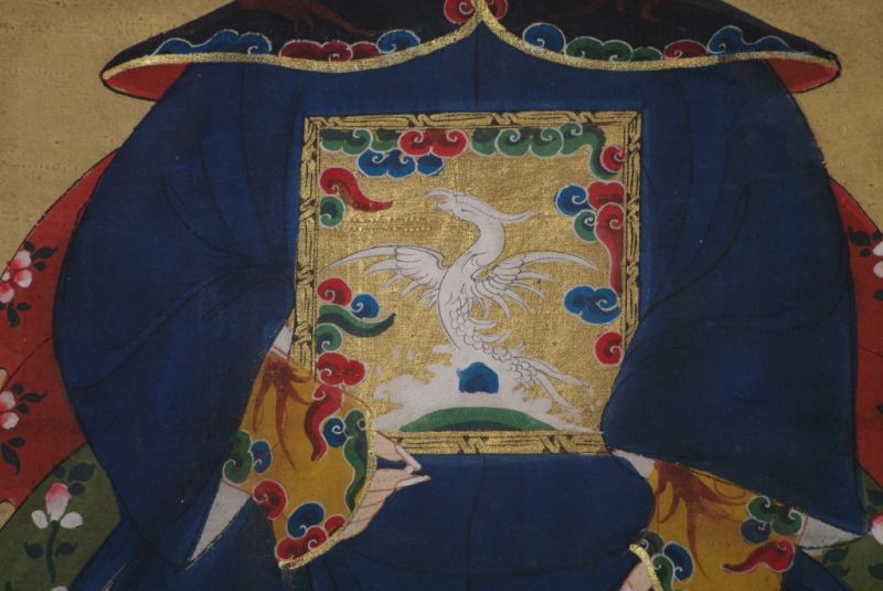Emperadores Chinos Pintura China Azul Marino 5