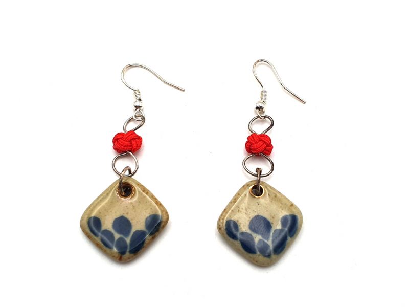 Emperor of Japan Earrings - Blue 1