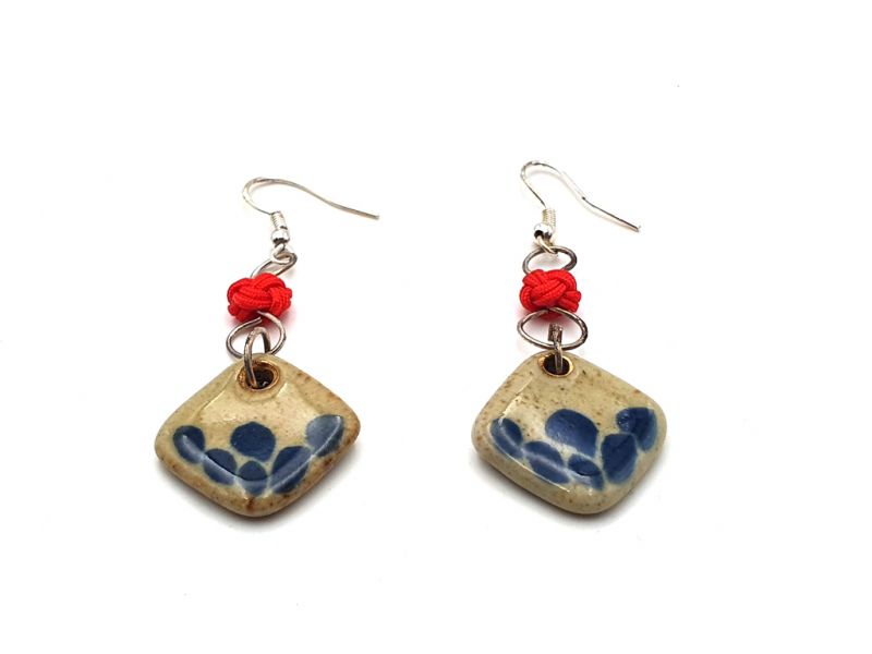 Emperor of Japan Earrings - Blue 2