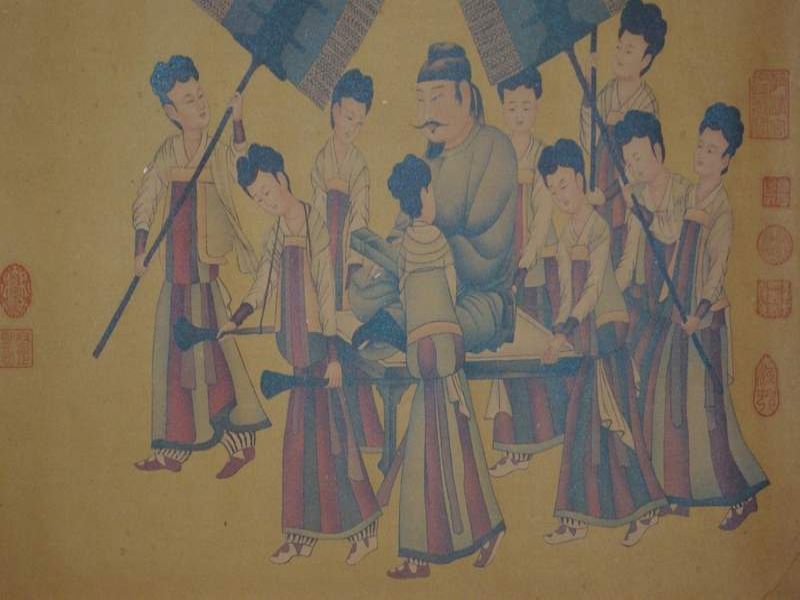Escenas Chinas Pinturas Xuandi Emperador 5