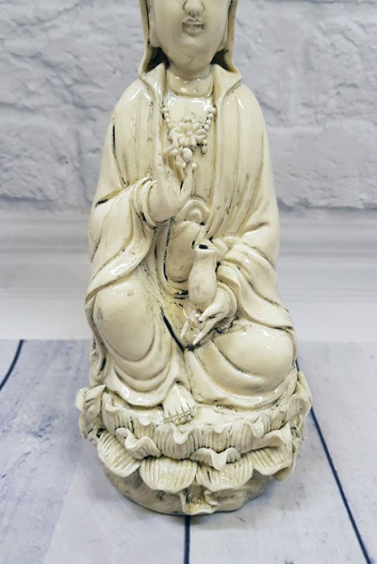 Estatua China Blanca - Porcelana Dehua - Diosa 3
