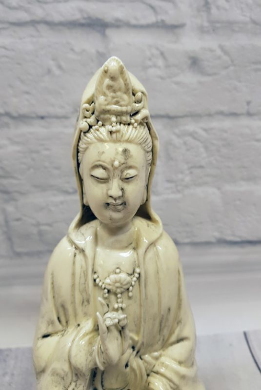 Estatua China Blanca - Porcelana Dehua - GuanYin 2