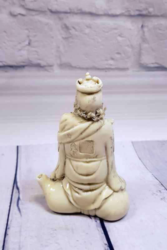 Estatua China Blanca - Porcelana Dehua - Viejo 2 3
