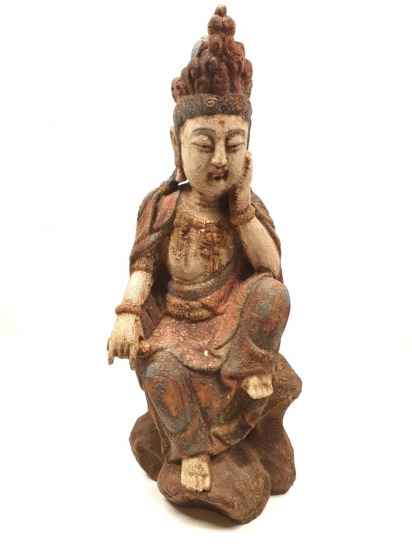 Estatua China de Madera - Diosa GuanYin 1