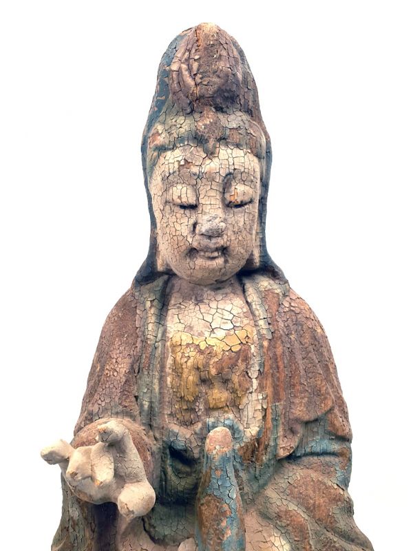 Estatua China de Madera GuanYin 2
