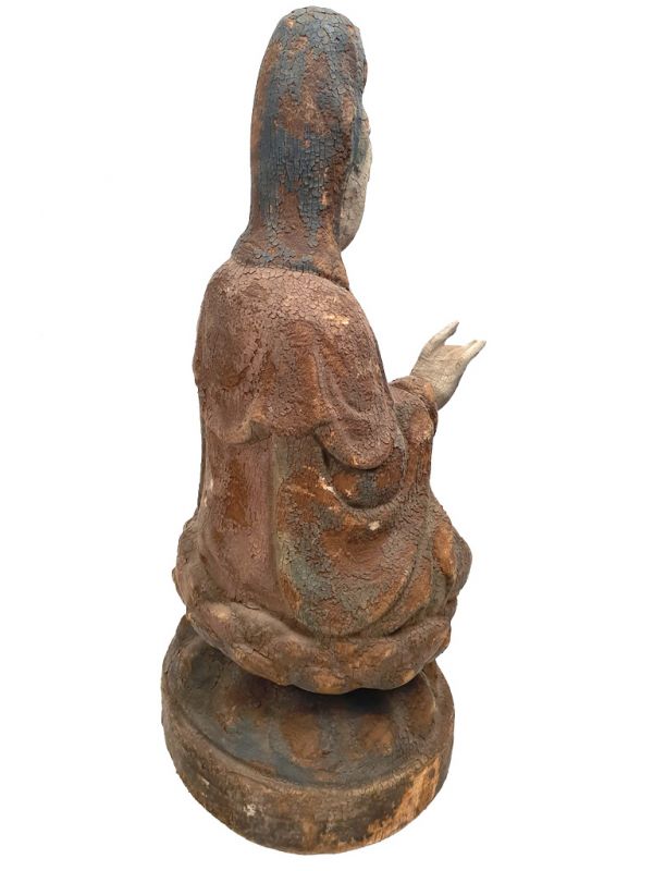 Estatua China de Madera GuanYin 4