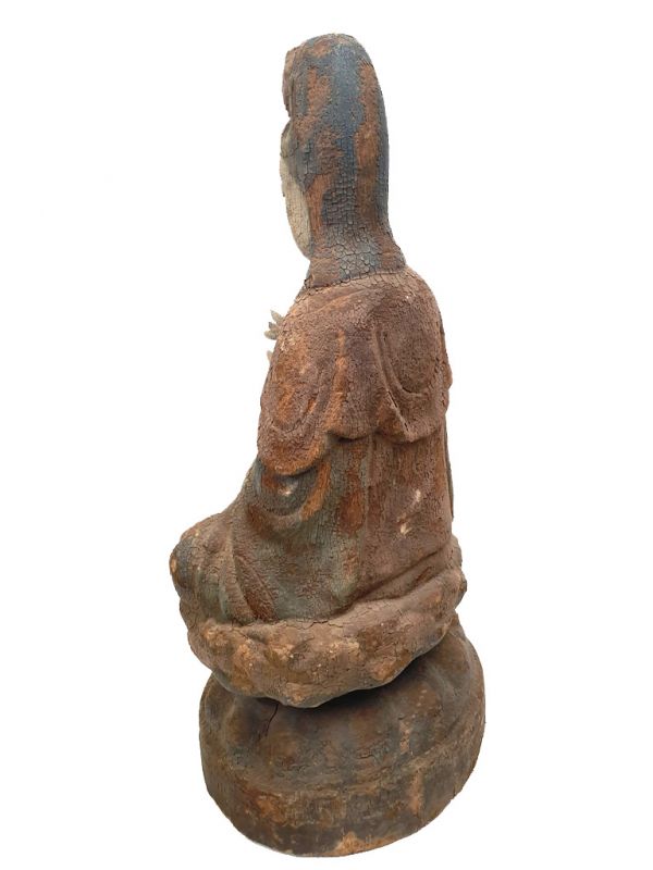 Estatua China de Madera GuanYin 5