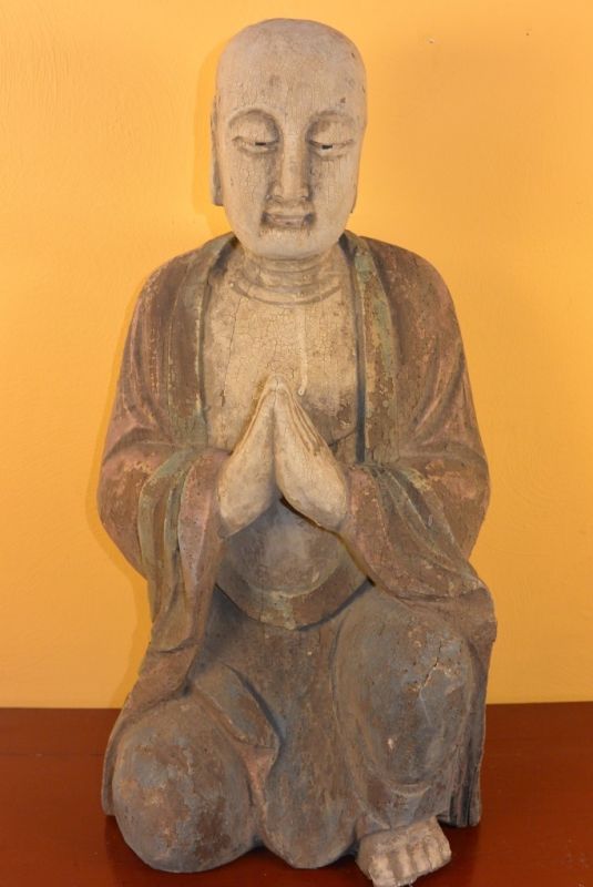 Estatua China de Madera Monje 1