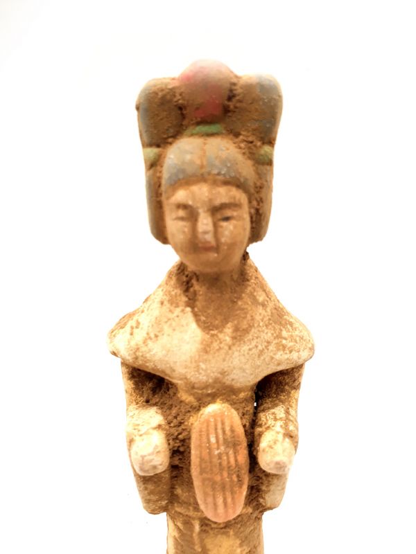 Estatua china - Terracota - Dama de la corte Tang - músico 2