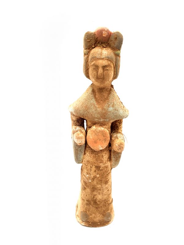 Estatua china - Terracota - Dama de la corte Tang - Organo de boca - Sheng 1