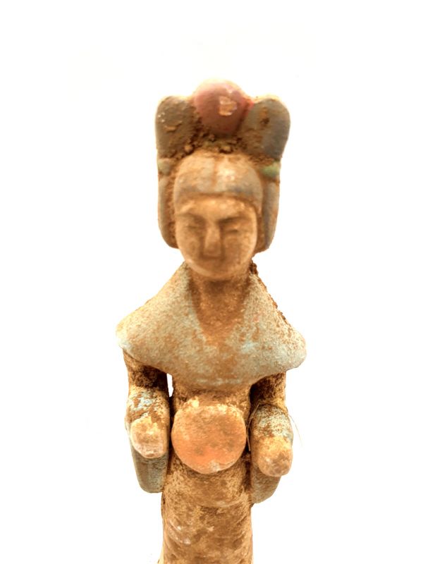 Estatua china - Terracota - Dama de la corte Tang - Organo de boca - Sheng 2