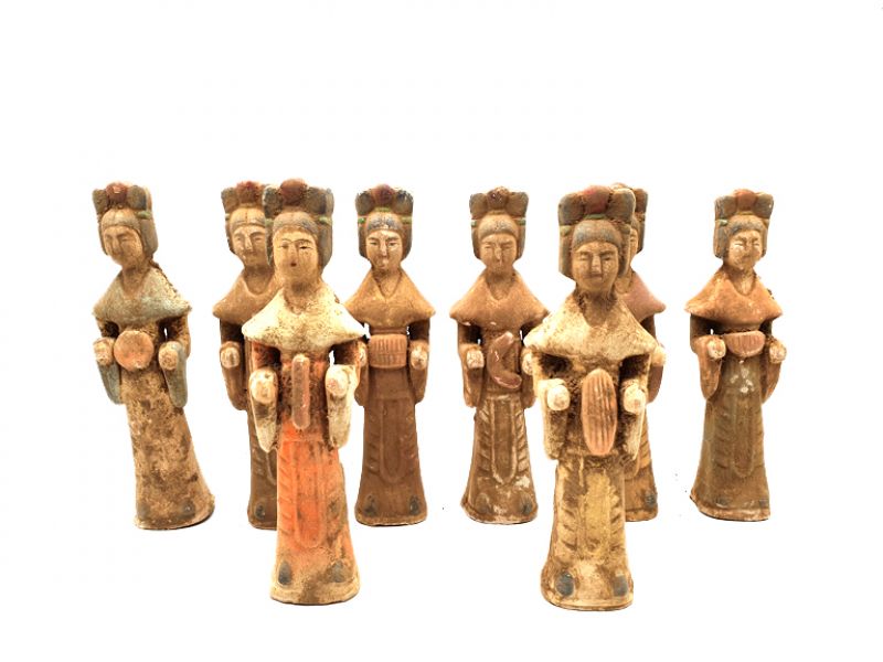 Estatua china - Terracota - Dama de la corte Tang - Organo de boca - Sheng 5