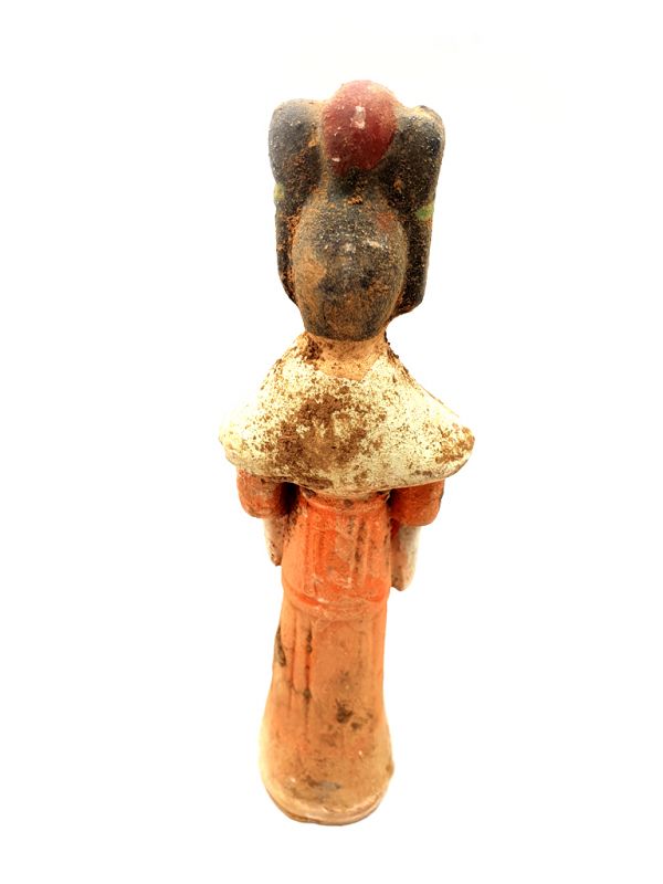 Estatua china - Terracota - Dama de la corte Tang - Poeta 3