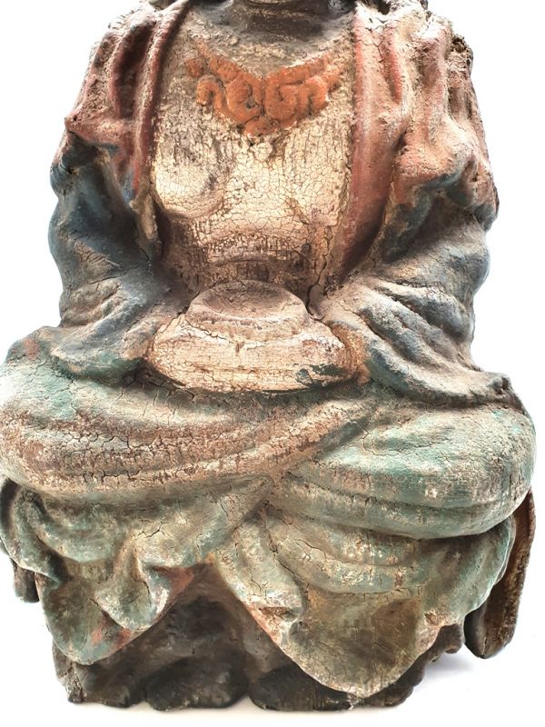 Estatua de madera de Asia Diosa china 3