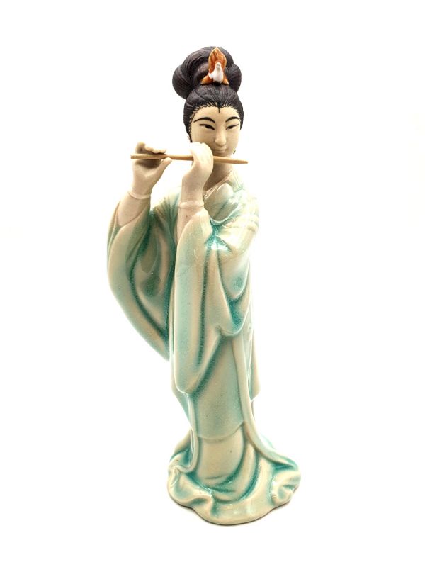 Estatua de porcelana - El músico - Flauta 1