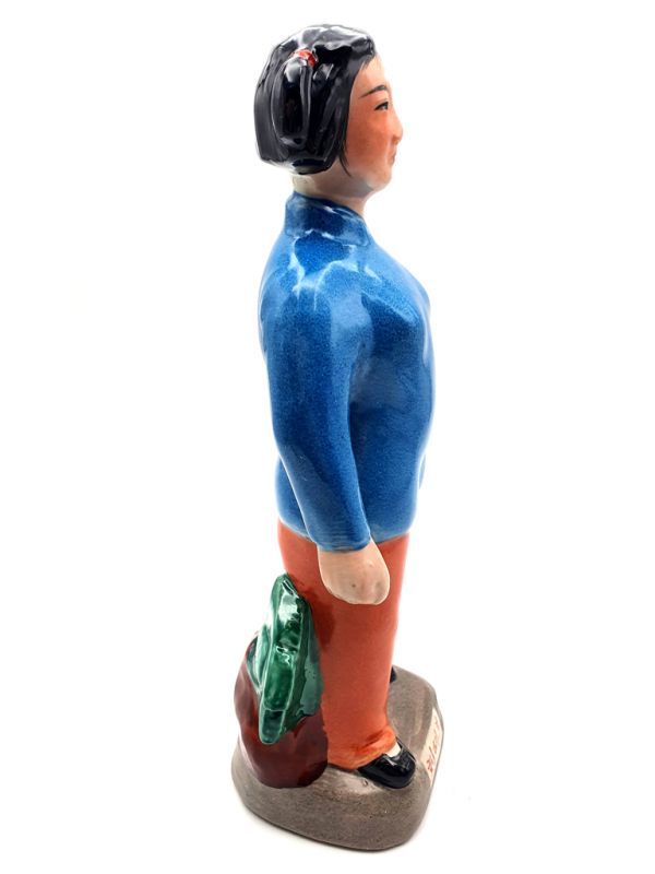 Estatua de porcelana - Revolución Cultural China - La mujer 4