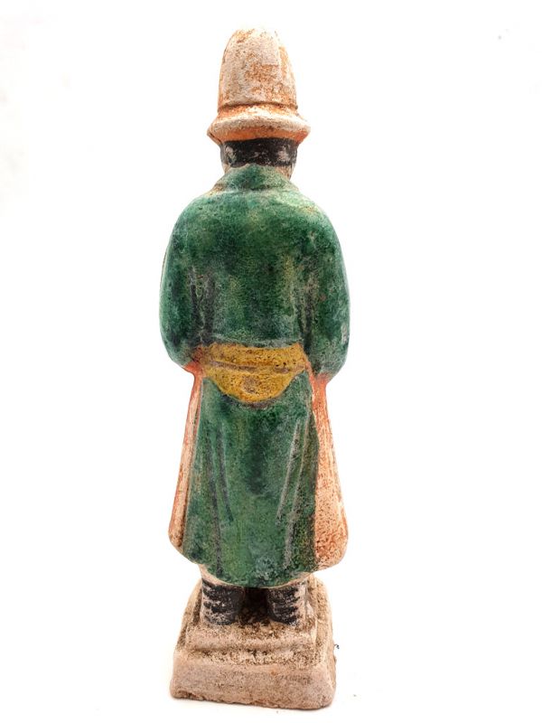 Estatua de terracota de China Tang Dynasty Flauta 3