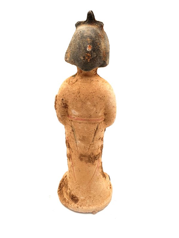 Estatua terracota Tang - Dama de la corte - Dama gorda - CajaCaja 4