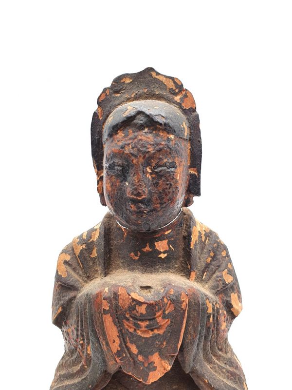 Estatua votiva china antigua - 2 ancestros de la dinastía Qing 2