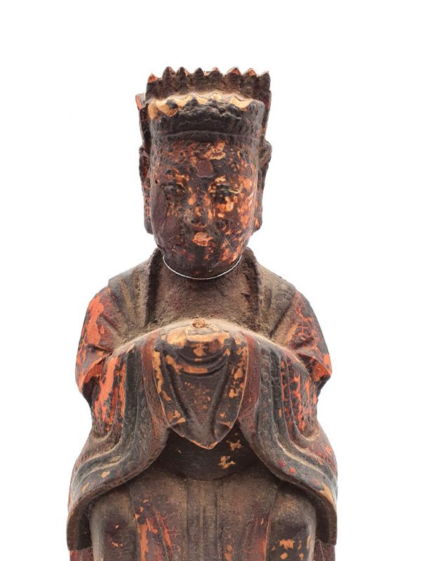 Estatua votiva china antigua - Dinastía de Qing - Ancestros de la dinastía Qing 1 2