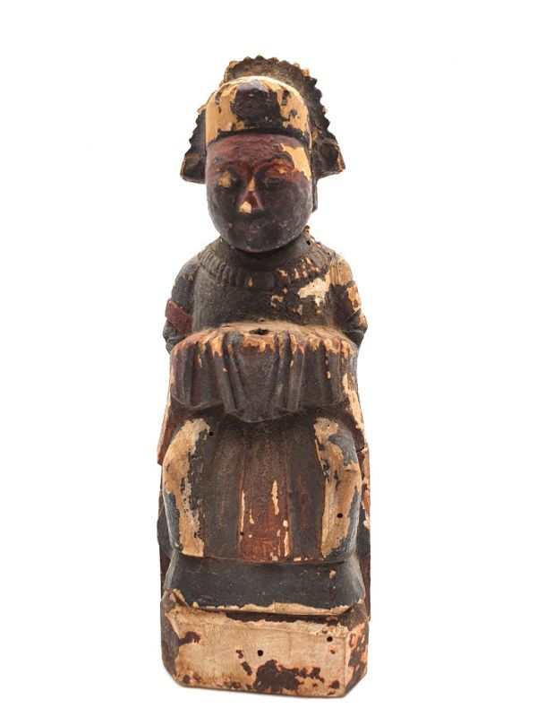 Estatua votiva china antigua - Dinastía de Qing - Dama 1