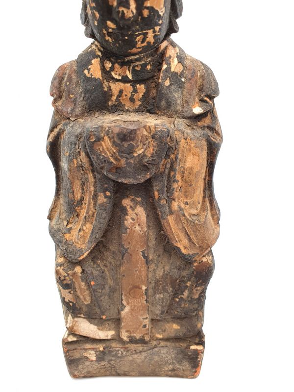 Estatua votiva china antigua - Dinastía de Qing - Dinastía Qing Pareja 2 3