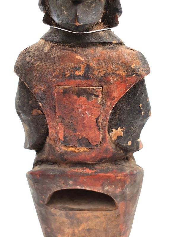 Estatua votiva china antigua - Dinastía de Qing - Dinastía Qing Pareja 2 4